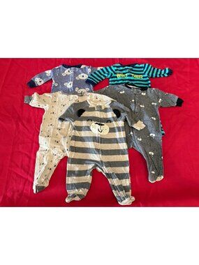 Baby Boy's Clothes Bundle Set 5 Pieces Size 0-3Month